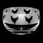 COCKEREL B67 SMALL CRYSTAL BOWL