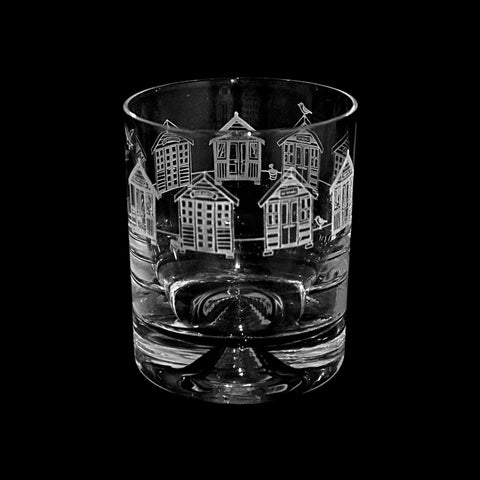 BEACH HUTS T17 WHISKY TUMBLER