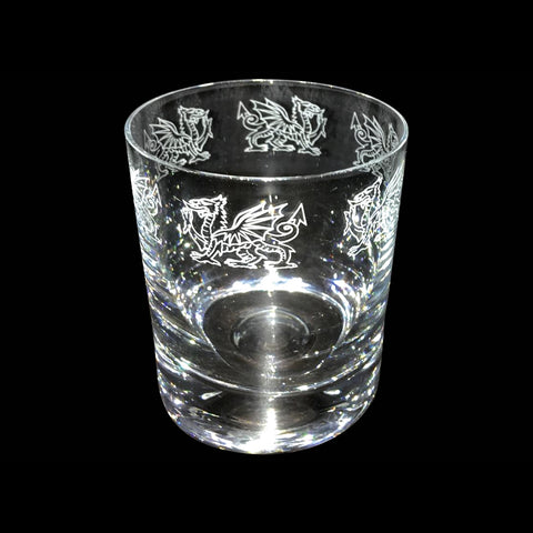 WELSH DRAGON PLAIN T17 WHISKY TUMBLER