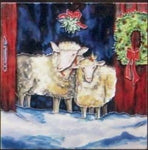8x8" CHRISTMAS SHEEP