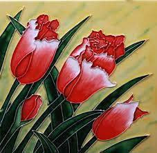 8x8" RUFFLED TULIP BLOOM