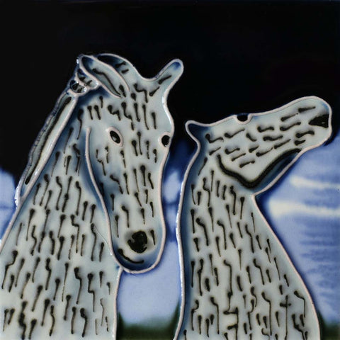 6x6" KELPIES AT DUSK