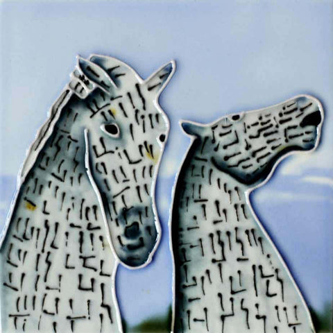 4x4" INDIVIDUAL COASTER KELPIES AT DAWN