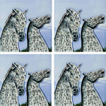4x4" in COASTERS KELPIES AT DAWN SET OF 4