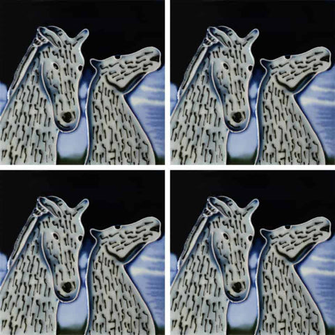 4x4" COASTERS KELPIES AT DUSK SET OF 4