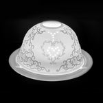 SINGLE HEART DOME TEALIGHT HOLDER