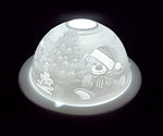 CHRISTMAS TEDDY DOME TEALIGHT HOLDER