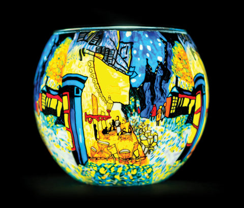 CAFE BY NIGHT LIGHT GLASS
