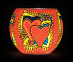 CHRISTMAS HEARTS LIGHT GLASS