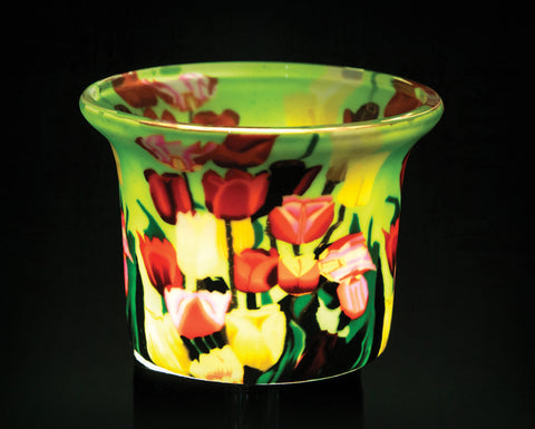 TULIPS LIGHT GLASS VOTIVE