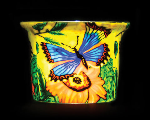 BUTTERFLY BEAUTY LIGHT GLASS VOTIVE