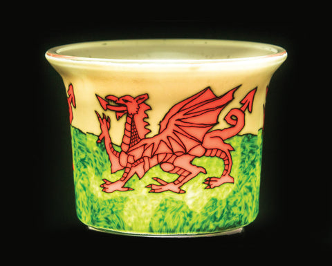 WELSH DRAGON LIGHT GLASS VOTIVE