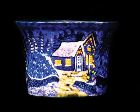 WINTER WONDERLAND LIGHT GLASS VOTIVE