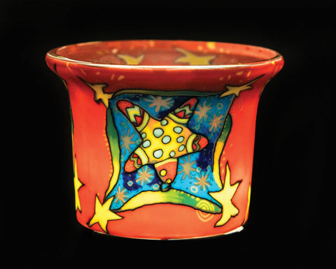 COLOURFUL STAR LIGHT GLASS VOTIVE