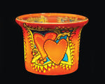 CHRISTMAS HEARTS LIGHT GLASS VOTIVE