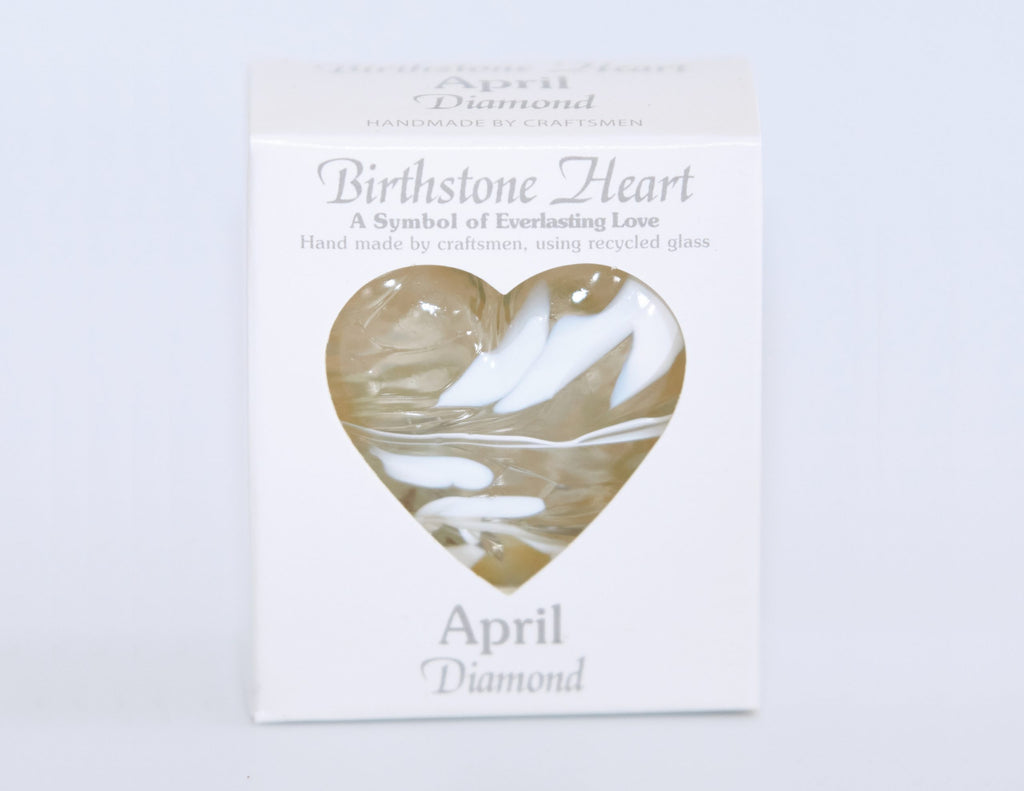 April First Heart APRIL BIRTHSTONE HEART 7CM – The Milford Collection