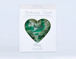 MAY BIRTHSTONE HEART 7CM