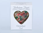 OCTOBER BIRTHSTONE HEART 7CM