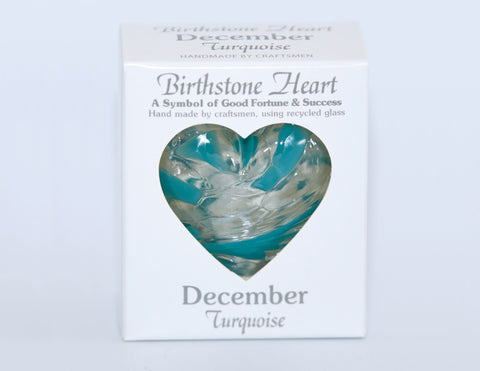 DECEMBER BIRTHSTONE HEART 7CM