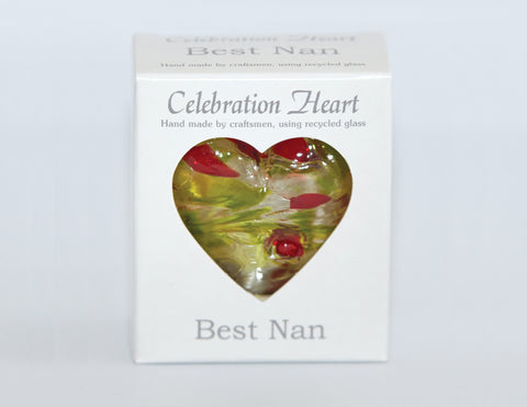 BEST NAN CELEBRATION HEART 7CM