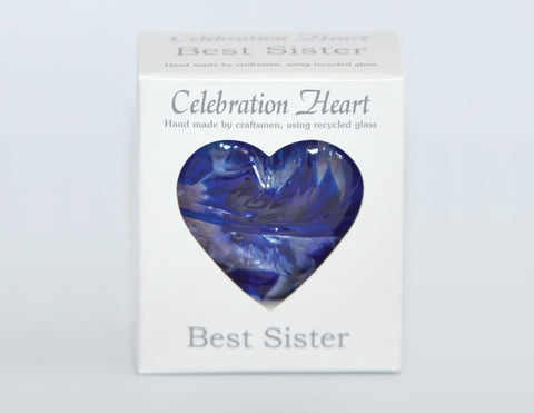 BEST SISTER CELEBRATION HEART 7CM