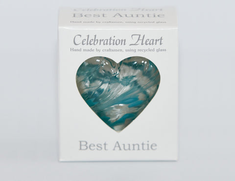 BEST AUNT CELEBRATION HEART 7CM