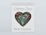 BEST TEACHER CELEBRATION HEART 7CM