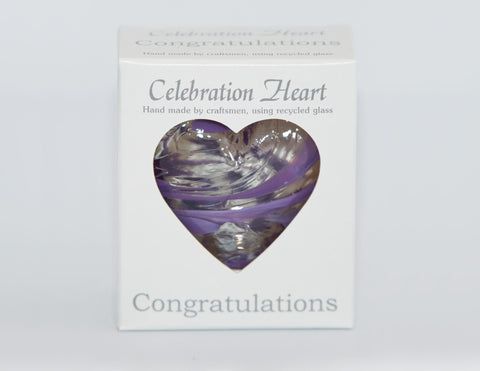 CONGRATULATIONS CELEBRATION HEART 7CM