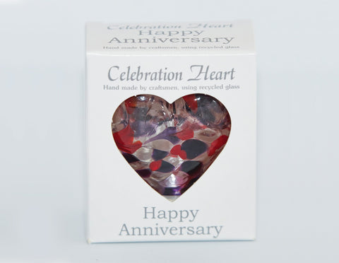 HAPPY ANNIVERSARY CELEBRATION HEART 7CM