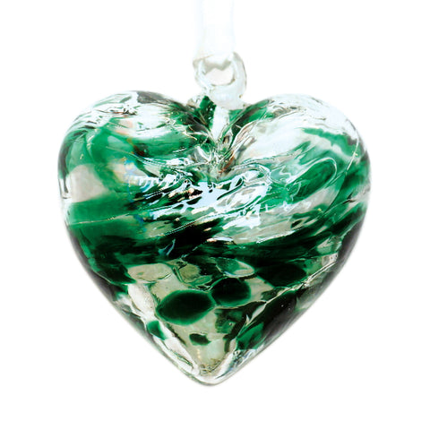 FRIENDSHIP HEART 7CM EMERALD