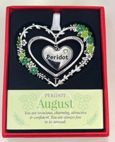 AUGUST GEMSTONE HEART