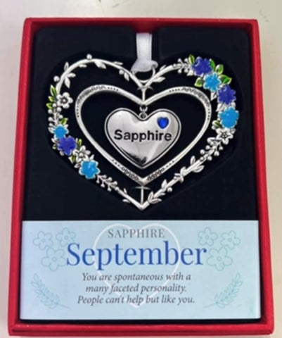 SEPTEMBER GEMSTONE HEART