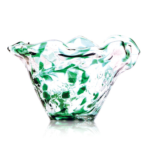 HANDKERCHIEF VASE 15CM X 10CM EMERALD