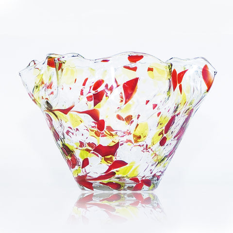 HANDKERCHIEF VASE 15CM X 10CM PERIDOT