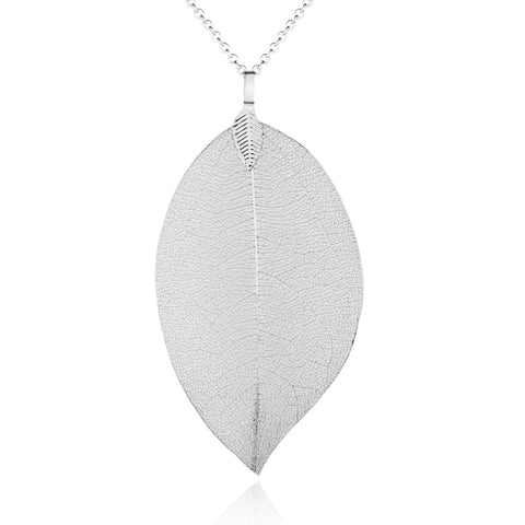 LP01 LEAF PENDANT SILVER