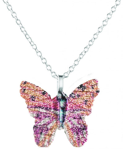 LP13 BUTTERFLY LEAF PENDANT PINK