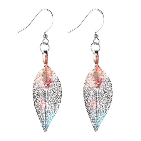 LE06 LEAF EARRINGS GALAXY