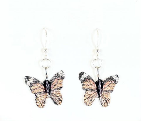 LE08 BUTTERFLY LEAF EARRINGS MONARCH