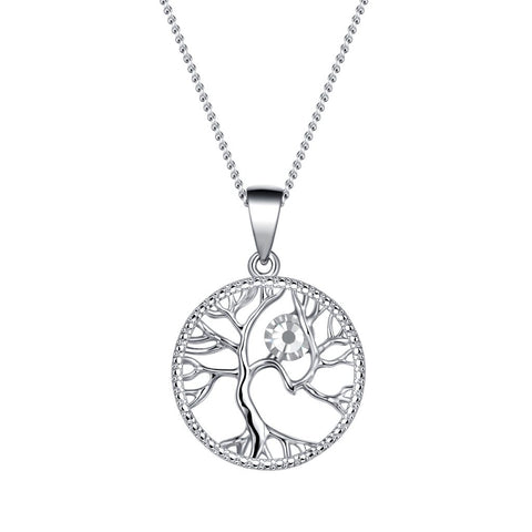 BTL04 SWAROVSKI BIRTHSTONE TREE OF LIFE APRIL DIAMOND