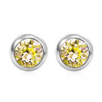BSE11 SWAROVSKI BIRTHSTONE SOLITAIRE EARRING NOVEMBER TOPAZ