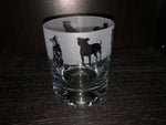 STAFFORDSHIRE BULL TERRIER T17 WHISKY TUMBLER