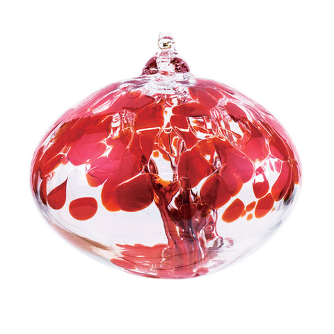 ORB TREE OF LIFE SMALL 12CM RUBY