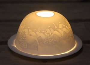 WINTER WONDERLAND DOME TEALIGHT HOLDER